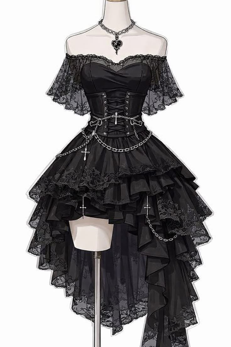 Dark Rose Ruffle Dress